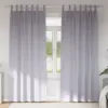 Image de vidaXL Rideaux occultants avec anneaux 2 pcs Gris métal 260 x 140 cm