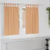 Image de vidaXL Rideaux occultants avec anneaux 2 pc Marron Clair 140 x 140 cm