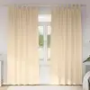 Image de vidaXL Rideaux occultants avec anneaux 2 pcs Crème 225 x 140 cm