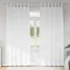 Image de vidaXL Rideaux occultants avec anneaux 2 pcs Blanc pur 260 x 140 cm