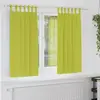 Image de vidaXL Rideaux occultants avec anneaux 2 pc Vert 175 x 140 cm