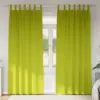 Image de vidaXL Rideaux occultants avec anneaux 2 pcs Vert 260 x 140 cm