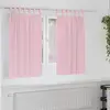 Image de vidaXL Rideaux occultants avec anneaux 2 pcs Rose bébé 140 x 140 cm