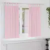 Image de vidaXL Rideaux occultants avec anneaux 2 pc Rose bébé 175 x 140 cm