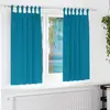 Image de vidaXL Rideaux occultants avec anneaux 2 pcs Turquoise 175 x 140 cm