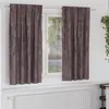 Image de vidaXL Rideaux en velours 2 pc Marron 175 x 140 cm Velours