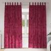 Image de vidaXL Rideaux en velours 2 pcs Rouge bordeaux 260 x 140 cm Velours