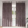 Image de vidaXL Rideaux en velours 2 pcs Marron 260 x 140 cm Velours