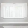 Image de vidaXL Rideau en Dentelle Floral Blanc 100 x 150 cm Polyester