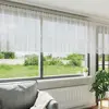 Image de vidaXL Rideau en Dentelle Floral Blanc 120 x 600 cm Polyester
