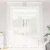 Image de vidaXL Rideau en Dentelle Floral Blanc 260 x 150 cm Polyester