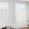 Image de vidaXL Rideau en Dentelle Floral Blanc 300 x 500 cm Polyester