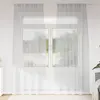 Image de vidaXL Rideau en Voile 2 pcs Gris clair 245 x 140 cm Polyester