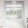 Image de vidaXL Rideau en Voile 2 pcs Gris foncé 245 x 140 cm Polyester
