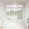 Image de vidaXL Rideau en Voile 2 pcs Crème 225 x 140 cm Polyester