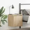 Image de vidaXL Tables de chevet murales 2 pcs chêne sonoma 38x34x40 cm