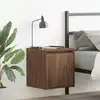 Image de vidaXL Tables de chevet murales 2 pcs chêne marron 38x34x40 cm