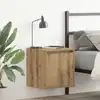 Image de vidaXL Tables de chevet murales 2 pcs chêne artisanal 38x34x40 cm
