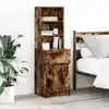 Image de vidaXL Table de chevet chêne fumé 39x35x125 cm bois d'ingénierie