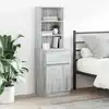 Image de vidaXL Table de chevet sonoma gris 39x35x125 cm bois d’ingénierie