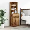 Image de vidaXL Table de chevet vieux bois 39x35x125 cm bois d’ingénierie