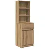 Image de vidaXL Table de chevet chêne artisanal 39x35x125 cm bois d'ingénierie
