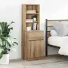 Image de vidaXL Table de chevet chêne artisanal 39x35x125 cm bois d'ingénierie