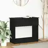 Image de vidaXL Table console avec tiroirs noir 85,5x38,5x74,5 cm