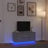 Image de vidaXL Meuble TV avec lumières LED sonoma gris 100x41x50 cm