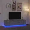 Image de vidaXL Meuble TV avec éclairage LED vieux bois 100x41x50 cm