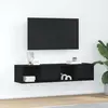 Image de vidaXL Meubles TV 2 pcs chêne noir 60x31x25,5 cm bois d'ingénierie