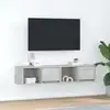 Image de vidaXL Meubles TV 2 pcs gris béton 60x31x25,5 cm bois d'ingénierie
