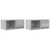 Image de vidaXL Meubles TV 2 pcs sonoma gris 60x31x25,5 cm bois d'ingénierie