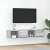 Image de vidaXL Meubles TV 2 pcs sonoma gris 60x31x25,5 cm bois d'ingénierie