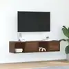 Image de vidaXL Meuble TV 2 pcs chêne marron 60x31x25,5 cm bois d'ingénierie