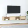 Image de vidaXL Meubles TV 2 pcs chêne sonoma 80x31x25,5 cm bois d'ingénierie