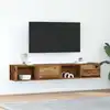 Image de vidaXL Meubles TV 2 pcs vieux bois 80x31x25,5 cm bois d'ingénierie