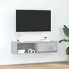 Image de vidaXL Meuble TV gris béton 100x31x25,5 cm bois d'ingénierie