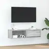 Image de vidaXL Meuble TV sonoma gris 100x31x25,5 cm bois d'ingénierie