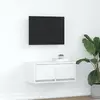 Image de vidaXL Meuble TV blanc 60x31x25,5 cm bois d'ingénierie