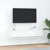 Image de vidaXL Meubles TV 2 pcs blanc 60x31x25,5 cm bois d'ingénierie