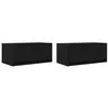 Image de vidaXL Tv-kasten 60x31x25,5 cm spaanplaat zwart eikenkleurig