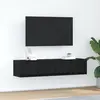 Image de vidaXL Meubles TV 2 pcs chêne noir 60x31x25,5 cm bois d'ingénierie