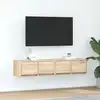 Image de vidaXL Meubles TV 2 pcs chêne sonoma 60x31x25,5 cm bois d'ingénierie