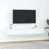 Image de vidaXL Meubles TV 2 pcs blanc 80x31x25,5 cm bois d'ingénierie