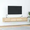 Image de vidaXL Meubles TV 2 pcs chêne sonoma 80x31x25,5 cm bois d'ingénierie