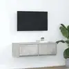 Image de vidaXL Meuble TV gris béton 80x31x25,5 cm bois d'ingénierie