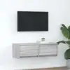 Image de vidaXL Meuble TV sonoma gris 80x31x25,5 cm bois d'ingénierie