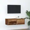 Image de vidaXL Meuble TV vieux bois 80x31x25,5 cm bois d'ingénierie