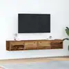Image de vidaXL Meubles TV 2 pcs vieux bois 80x31x25,5 cm bois d'ingénierie